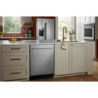 KitchenAid 24" 39dB Built-In Dishwasher w/ Stainless Steel Tub & Third Rack (KDTF924PPS) -Stainless Steel