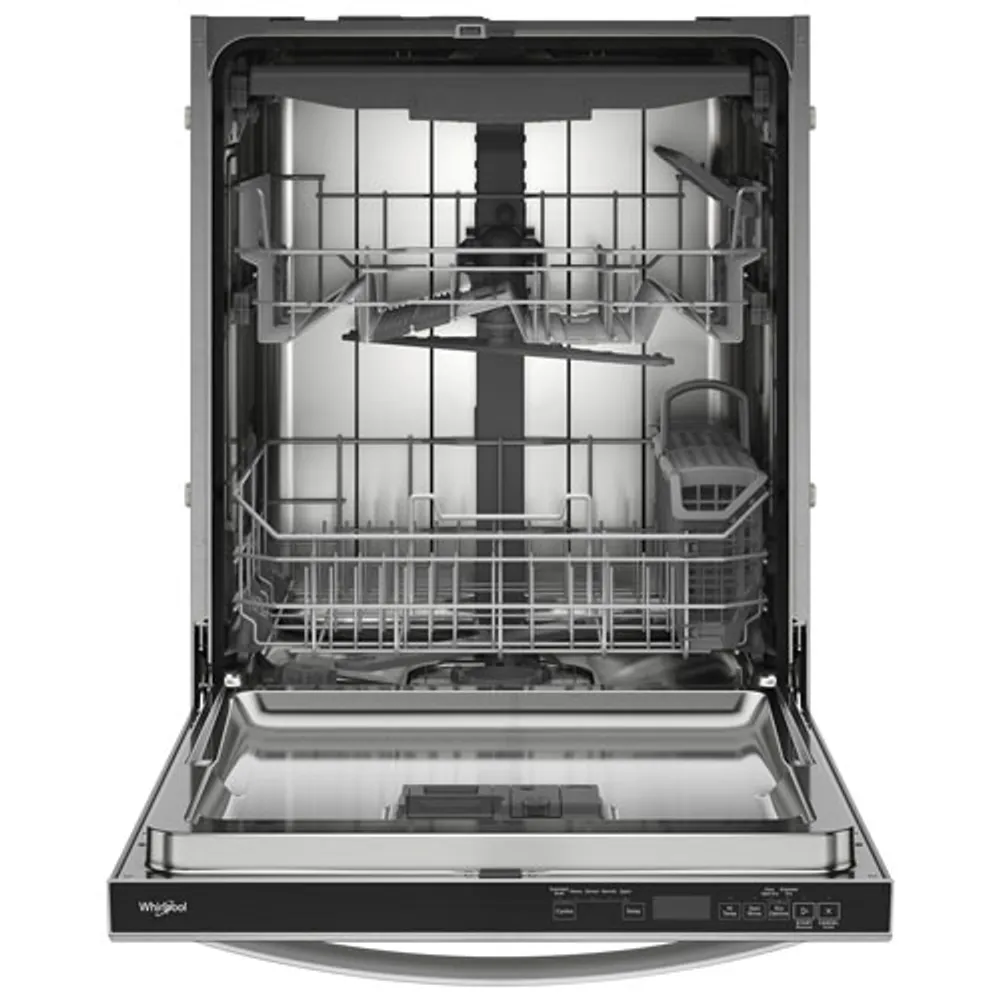 Whirlpool 24" 44dB Built-In Dishwasher w\ Stainless Steel Tub & Third Rack (WDT550SAPZ) - Stainless Steel