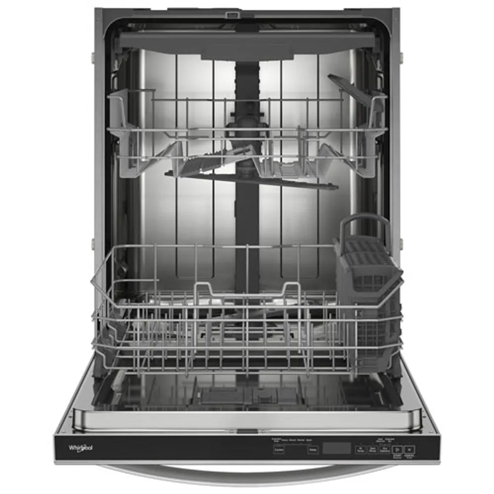 Whirlpool 24" 44dB Built-In Dishwasher w\ Stainless Steel Tub & Third Rack (WDT550SAPZ) - Stainless Steel