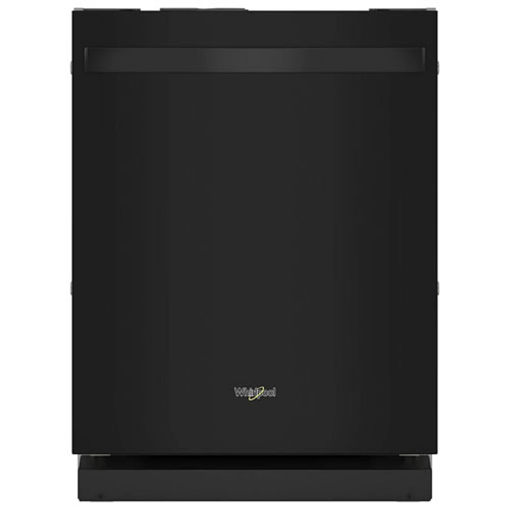 Whirlpool 24" 44dB Built-In Dishwasher with Stainless Steel Tub & Third Rack (WDT550SAPB) - Black