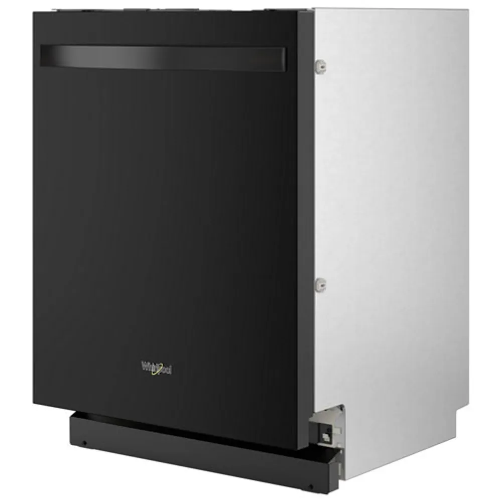 Lave-vaisselle encastrable 24 po 44 dB de Whirlpool à cuve en inox et 3e panier (WDT550SAPB) - Noir