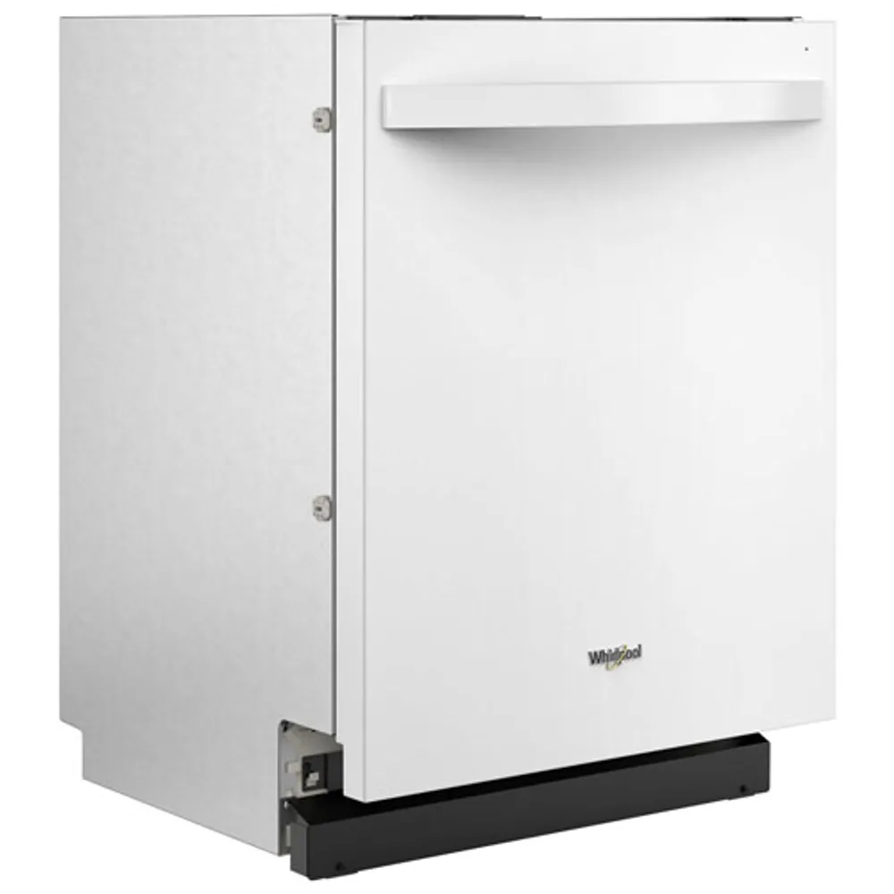 Whirlpool 24" 44dB Built-In Dishwasher with Stainless Steel Tub & Third Rack (WDT550SAPW) - White