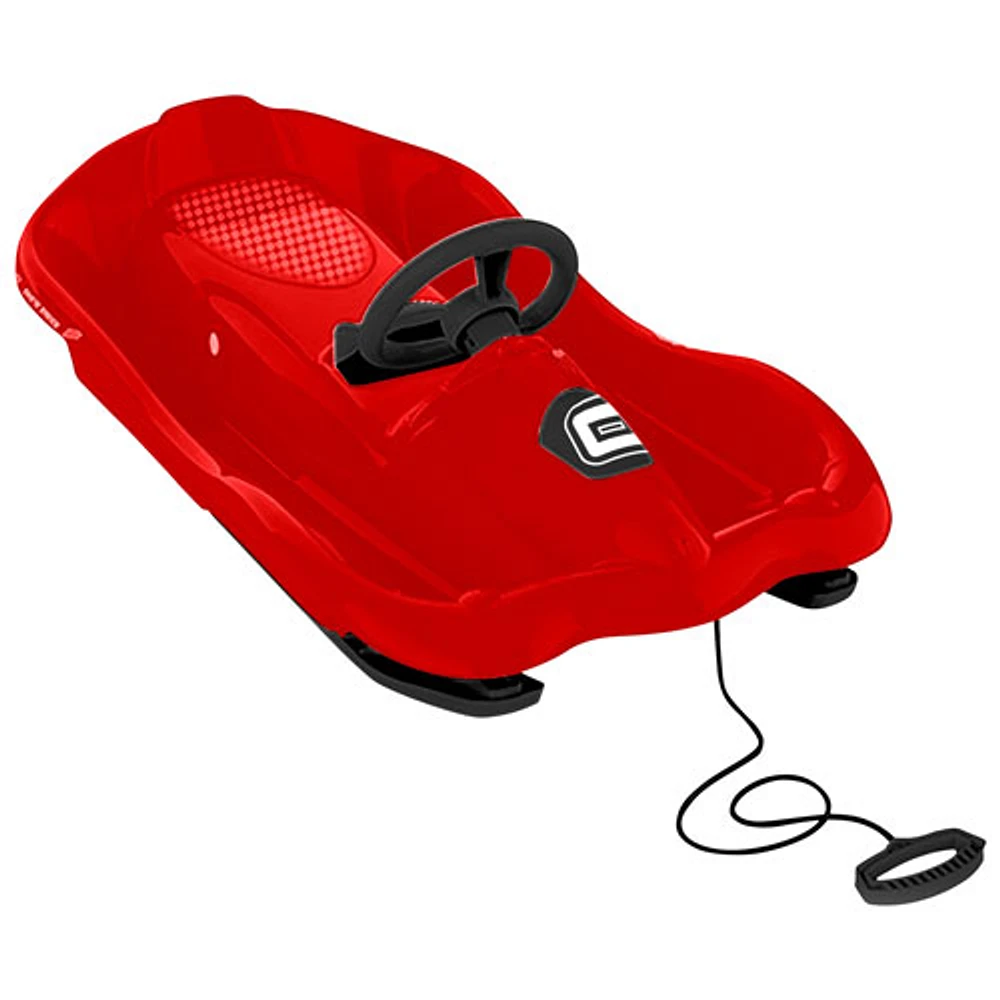 Conquest Speedster Steerable Snow Sled - Red