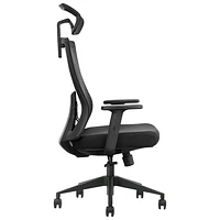 Fauteuil de bureau ergonomique en filet à dossier haut de Kopplen - Noir