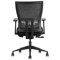 Fauteuil de bureau ergonomique en filet à dossier mi-haut de Kopplen - Noir