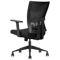 Fauteuil de bureau ergonomique en filet à dossier mi-haut de Kopplen - Noir