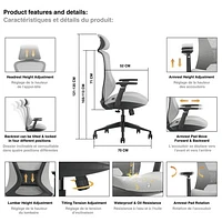 Kopplen Premier Ergonomic Chair High-Back Mesh Office Chair