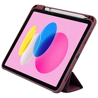Étui Origami+ de LOGiiX pour iPad de A16/10,9 po (10e génération) - Bourgogne