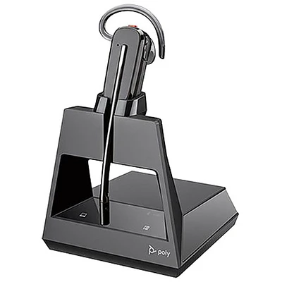 Système avec casque d'écoute sans fil Poly Voyager 4245 de HP - Noir