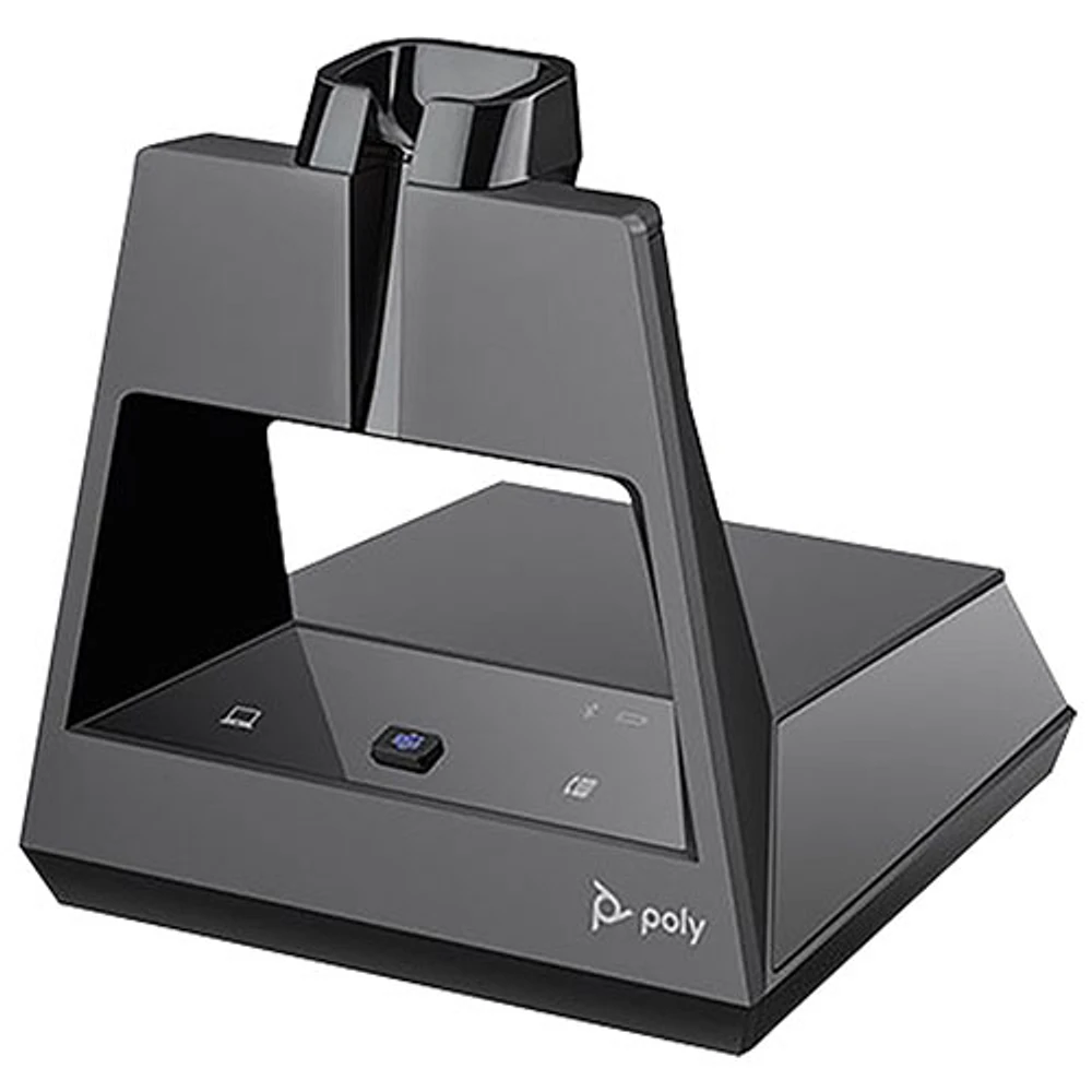Système avec casque d'écoute sans fil Poly Voyager 4245 de HP - Noir