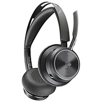 Casque d'écoute Bluetooth à suppression du bruit Poly Voyager Focus 2 de HP - Noir