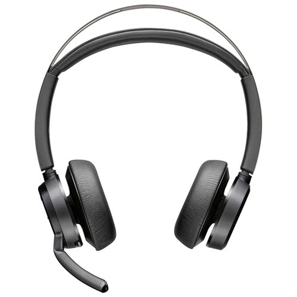 Casque d'écoute Bluetooth à suppression du bruit Poly Voyager Focus 2 de HP - Noir