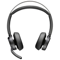 Casque d'écoute Bluetooth à suppression du bruit Poly Voyager Focus 2 de HP - Noir