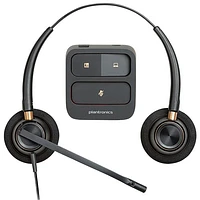Casque d'écoute avec fil à suppression du bruit Poly EncorePro 520 de HP - Noir