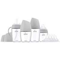 Ensemble de biberons hybrides BuubiBottle de Quark - Gris
