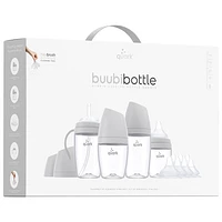 Ensemble de biberons hybrides BuubiBottle de Quark - Gris