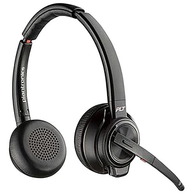 HP Poly Savi 8220 On-Ear Noise Cancelling True Wireless Headset - Black