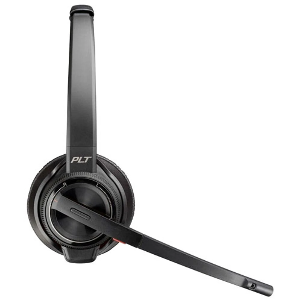 HP Poly Savi 8220 On-Ear Noise Cancelling True Wireless Headset - Black