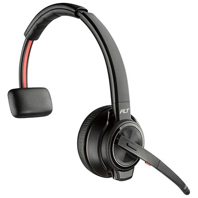 Casque d'écoute 100 % sans fil à suppression du bruit Poly Savi 8200 de HP - Noir