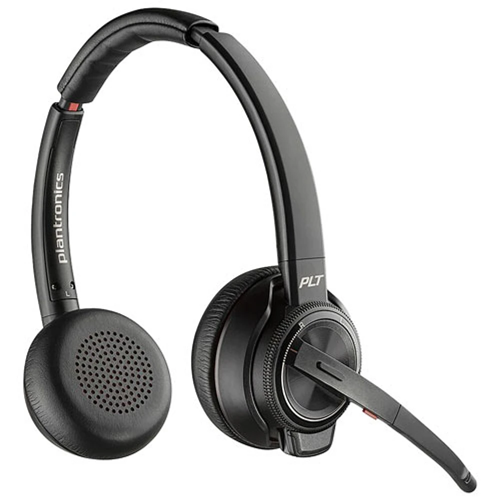 Casque d'écoute 100 % sans fil à suppression du bruit Poly Savi 8220-M de HP - Noir