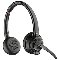 Casque d'écoute 100 % sans fil à suppression du bruit Poly Savi 8220-M de HP - Noir