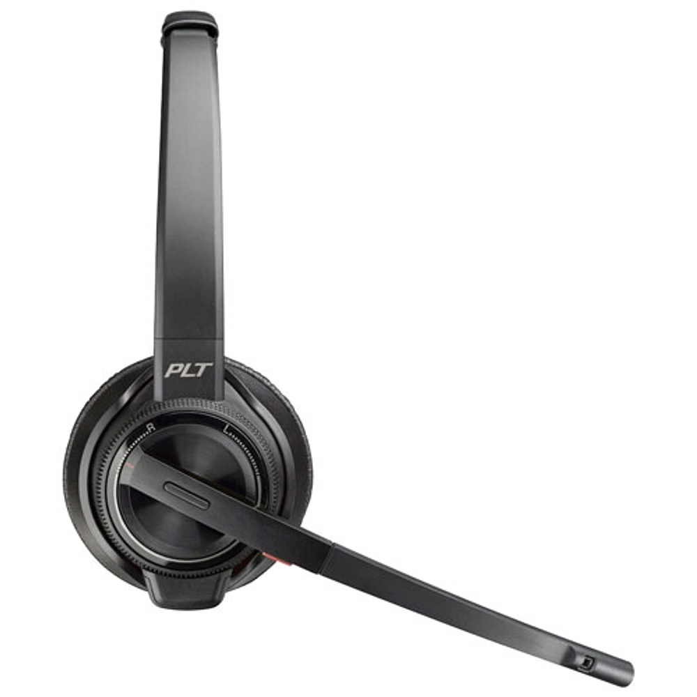 Casque d'écoute 100 % sans fil à suppression du bruit Poly Savi 8220-M de HP - Noir