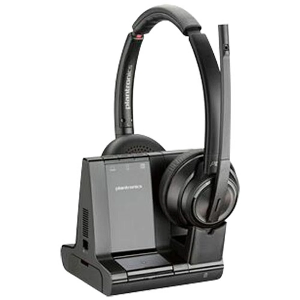 Casque d'écoute 100 % sans fil à suppression du bruit Poly Savi 8220-M de HP - Noir