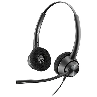 Casque d'écoute avec fil à suppression du bruit Poly EncorePro 320 de HP - Noir