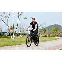 GoPowerBike GoFalcon Electric City Bike (500W Motor / Up to 80km Battery Range / 32km/h Top Speed) - Black - Exclusive Retail Partner