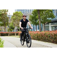 GoPowerBike GoFalcon Electric City Bike (500W Motor / Up to 80km Battery Range / 32km/h Top Speed) - Black - Exclusive Retail Partner