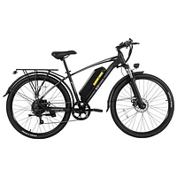 GoPowerBike GoFalcon Electric City Bike (500W Motor / Up to 80km Battery Range / 32km/h Top Speed) - Black - Exclusive Retail Partner