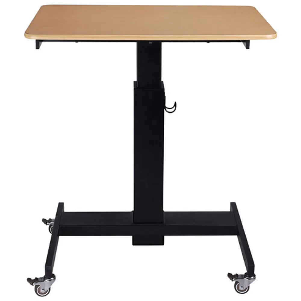 Rocelco 28" Portable & Adjustable Sit-Stand Desk - Wood