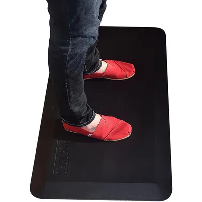 Tapis antifatigue pour bureau debout d'Uncaged Ergonomics - Noir