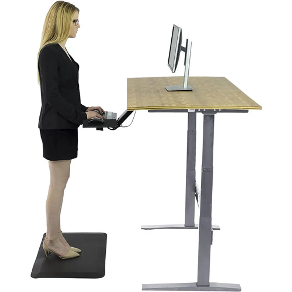 Tapis antifatigue pour bureau debout d'Uncaged Ergonomics - Noir