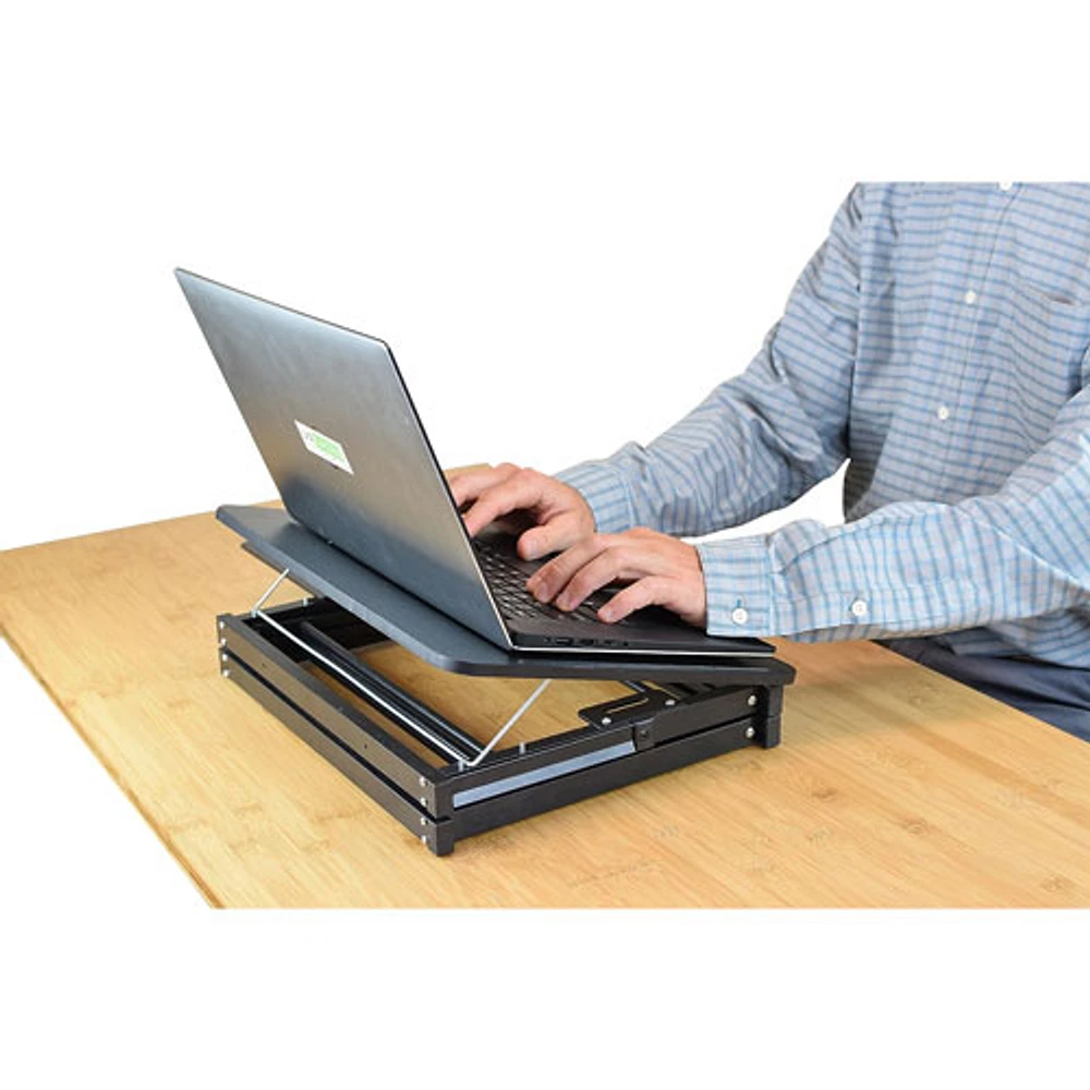 Uncaged Ergonomics CD4 Ergonomic Adjustable Laptop Stand - Black