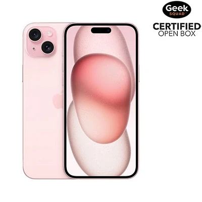 Boîte ouverte - iPhone 15 Plus de 128 Go d'Apple - Rose - Déverrouillé