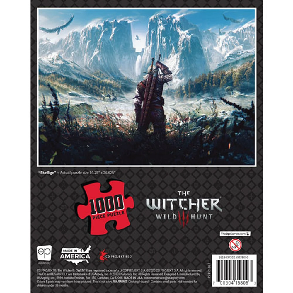 Casse-tête The Witcher Skellige de USAopoly - 1000 morceaux