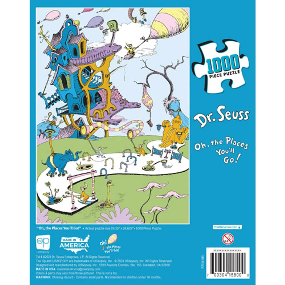 Casse-tête Dr. Seuss: Oh, the Places You'll Go! de USAopoly - 1000 morceaux