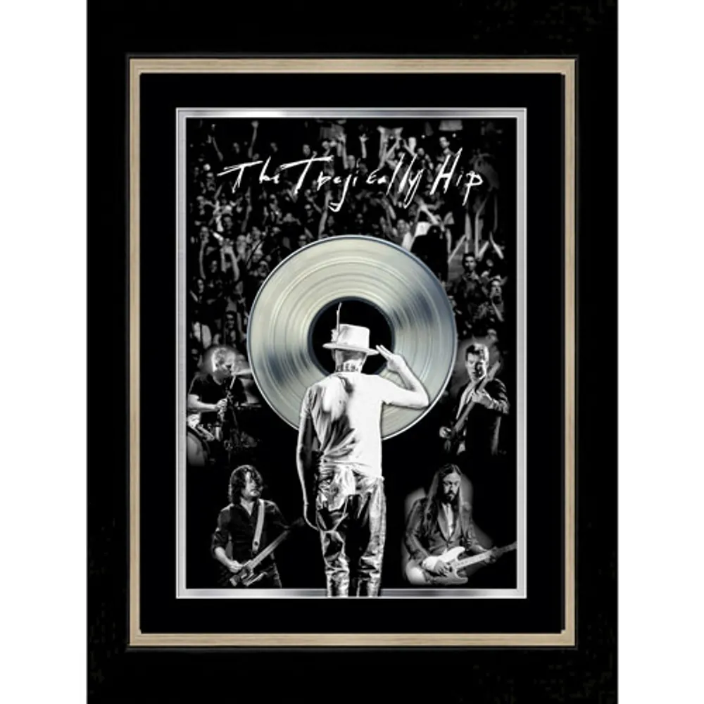 Frameworth The Tragically Hip: Gord Salute with Platinum LP Framed Canvas (26x34")