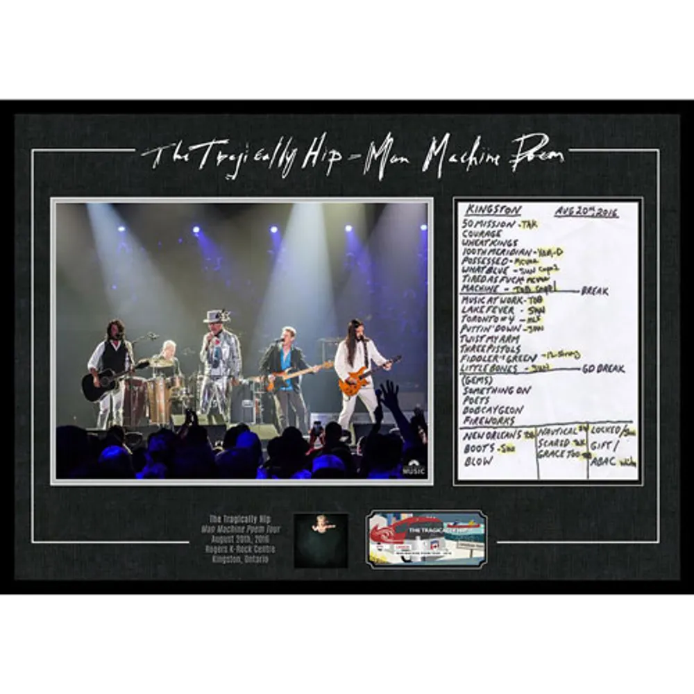 Frameworth The Tragically Hip: Final Show in Kingston Framed Canvas (34x26")