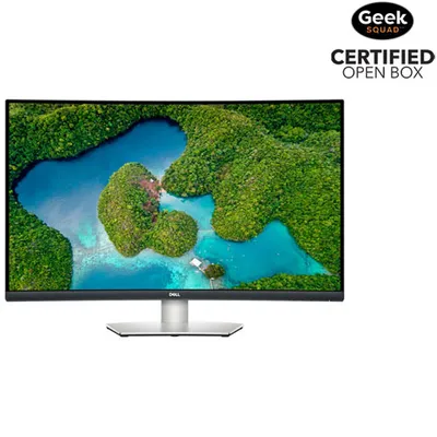 Open Box - Dell 31.5" 4K Ultra HD 60Hz 4ms GTG Curved VA LED FreeSync Monitor (S3221QS)- Platinum Silver