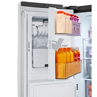 LG 36" 26 cu. ft. Smart Mirror InstaView Counter-Depth MAX French Door Refrigerator (LLFOC2606S) - Stainless - Only at Best Buy