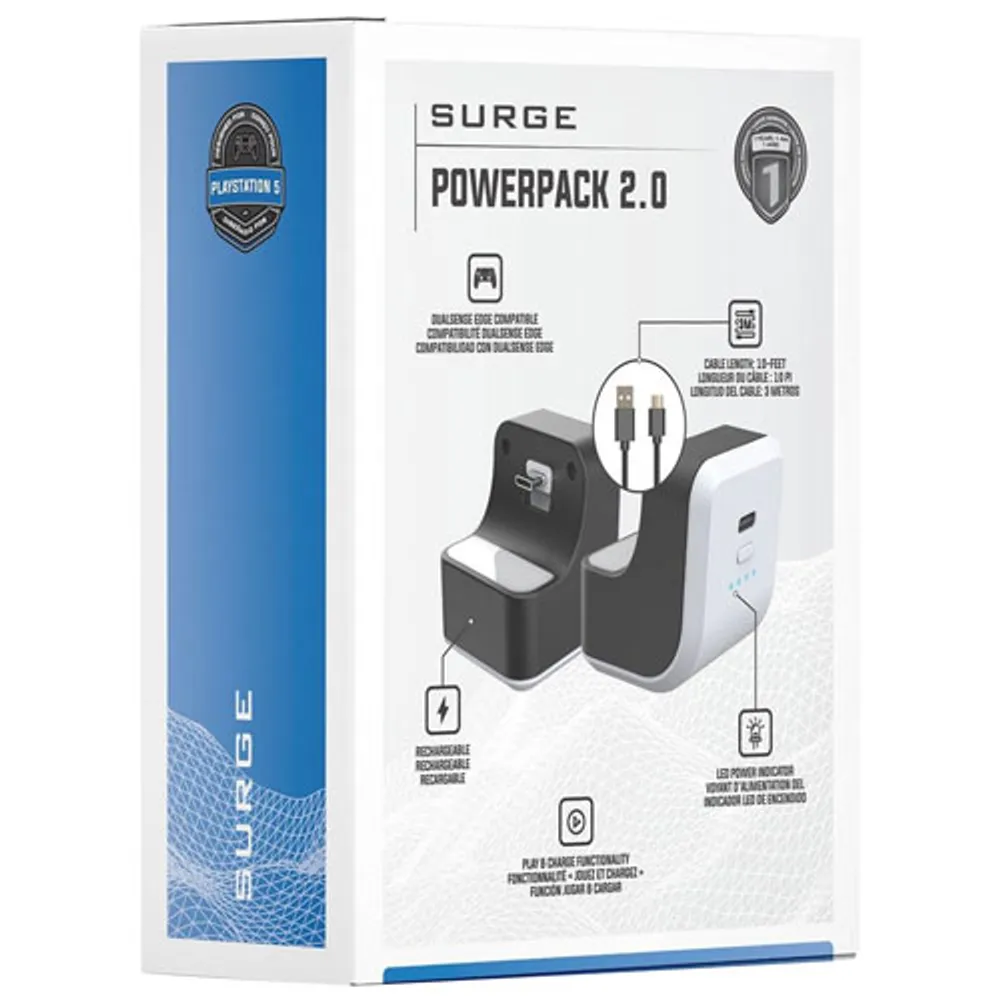 Surge Powerpack 2.0 Battery & Charge Cable Set for PS5