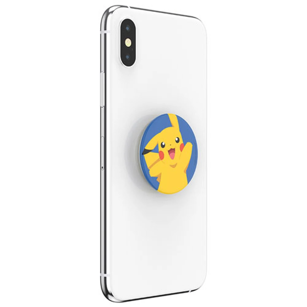 Prise extensible à support universel PopGrip de PopSockets pour téléphone cellulaire - Pikachu renversé