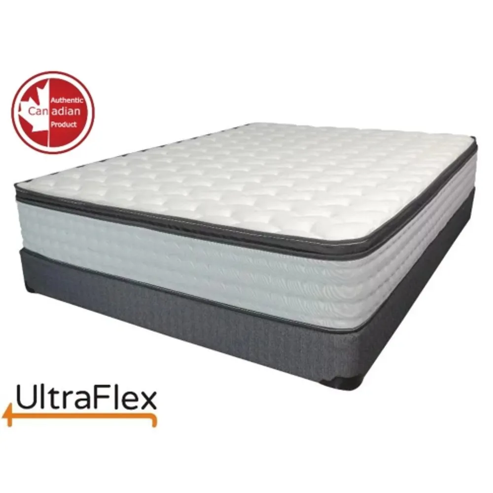 UltraFlex LUSH- 12” Hybrid Orthopedic Eurotop Mattress, Pocket