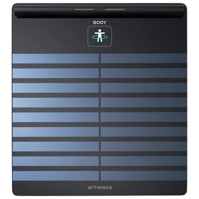 Withings Body Segment Scan Wi-Fi/Bluetooth Smart Scale - Connected Health Station - Black