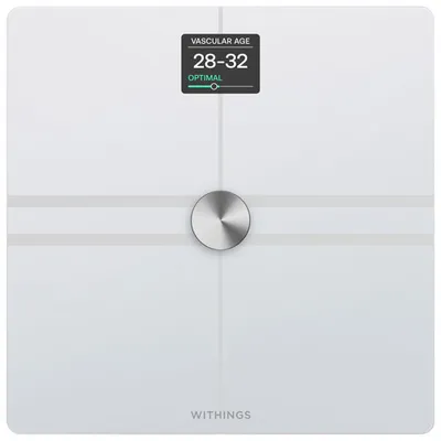 Pèse-personne intelligent Wi-Fi/Bluetooth Body Comp de Withings - Blanc