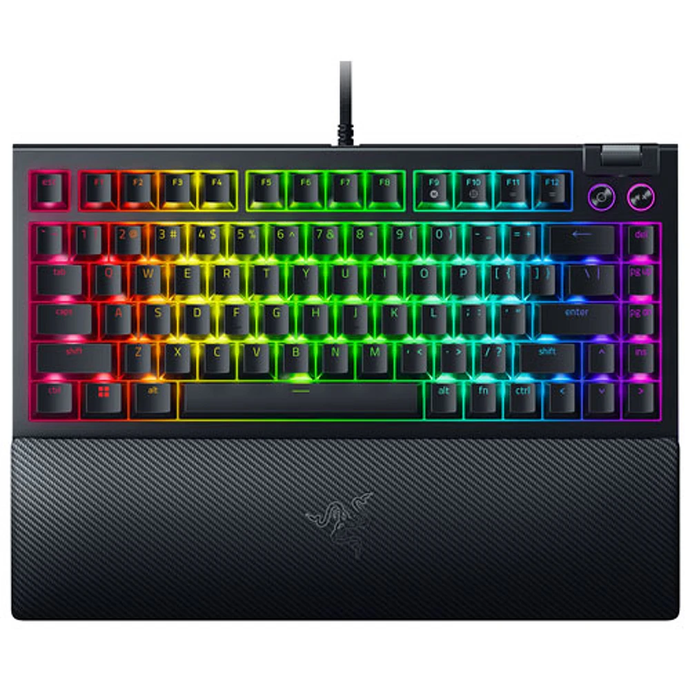 Clavier de jeu mécanique rétroéclairé avec fil BlackWidow V4 de Razer