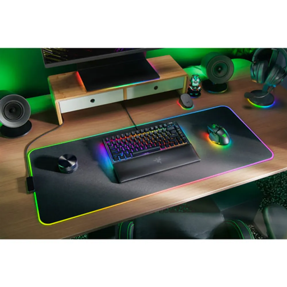 Clavier de jeu mécanique rétroéclairé avec fil BlackWidow V4 de Razer