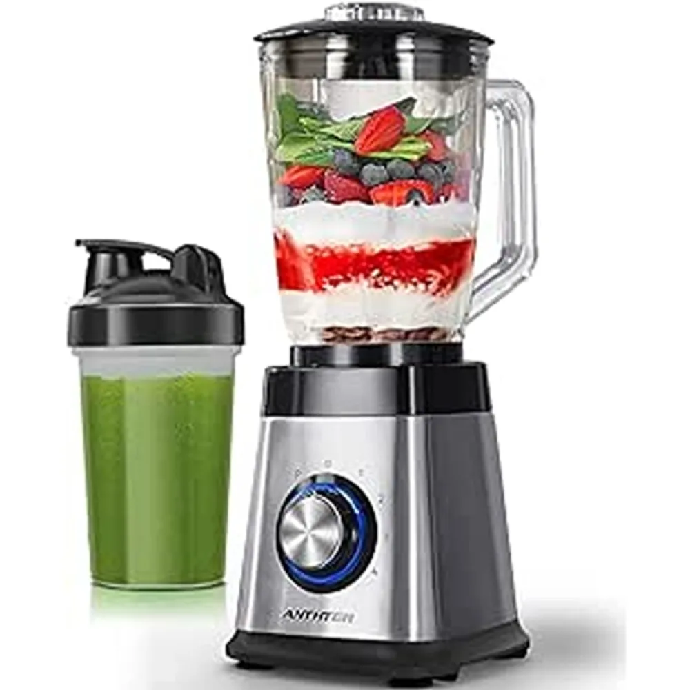 Wamife Professional High Power Commercial Countertop Blender 1450W